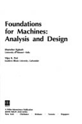 Cover of Foundations for Machines