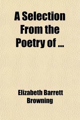 Book cover for A Selection from the Poetry of (Volume 2)