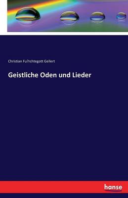 Book cover for Geistliche Oden und Lieder