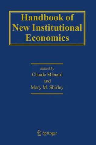 Cover of Handbook of New Institutional Economics