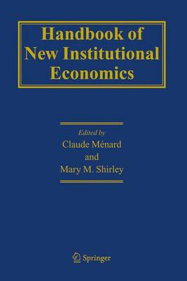 Book cover for Handbook of New Institutional Economics