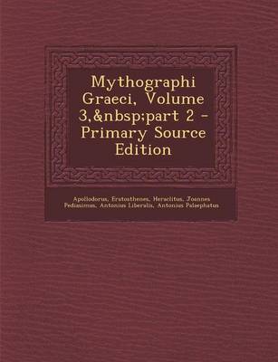 Book cover for Mythographi Graeci, Volume 3, Part 2