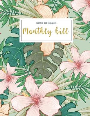 Cover of Monthly Bill Planner and Organizer