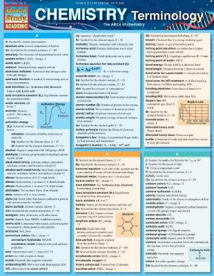 Book cover for Chemistry Terminology