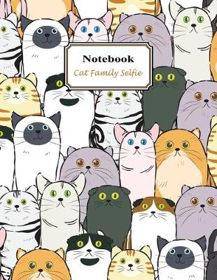 Book cover for Notebook Cat Family Selfie
