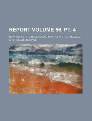 Book cover for Report Volume 56, PT. 4