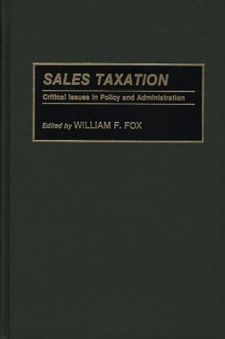 Cover of Sales Taxation