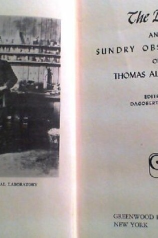 Cover of Diary and Sundry Observations