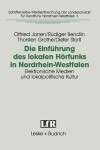 Book cover for Die Einführung des lokalen Hörfunks in Nordrhein-Westfalen