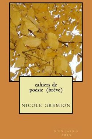 Cover of cahiers de poesie (breve)