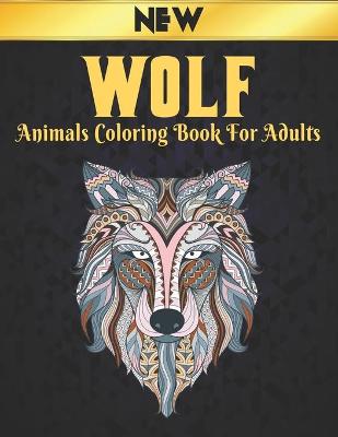 Book cover for Wolf Coloring Book for Adults Animals