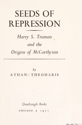 Cover of Seeds of Repression