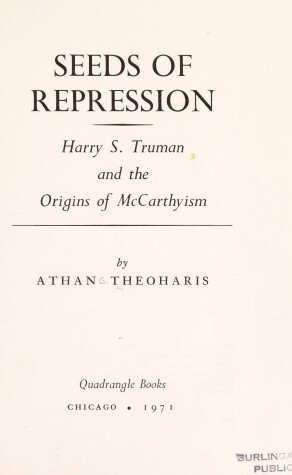 Book cover for Seeds of Repression