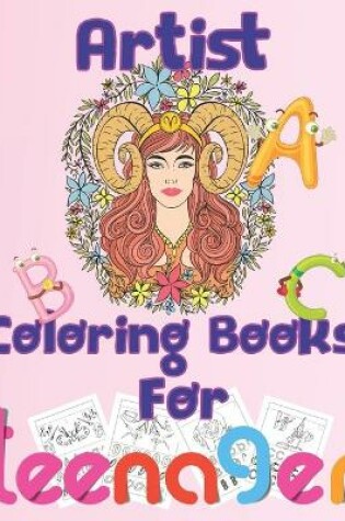 Cover of artist coloring book teenager