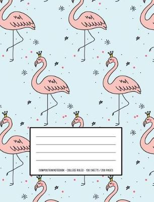 Book cover for Flamingo Queen - Pretty Composition Book and Notebook