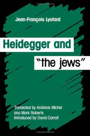 Cover of Heidegger and the Jews