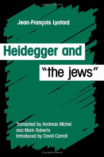 Book cover for Heidegger and the Jews