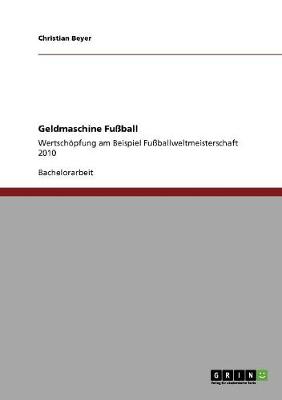 Book cover for Geldmaschine Fussball