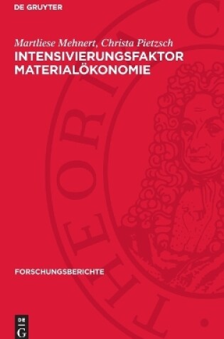 Cover of Intensivierungsfaktor Materialökonomie