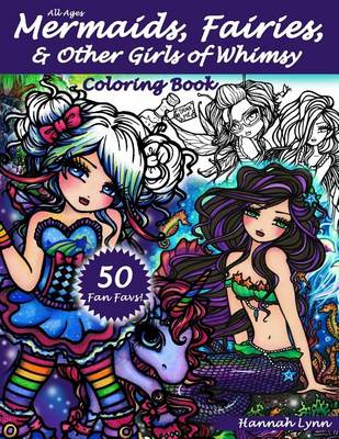 Cover of Mermaids, Fairies, & Other Girls of Whimsy Coloring Book