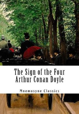 Book cover for The Sign of the Four (Large Print - Mnemosyne Classics)
