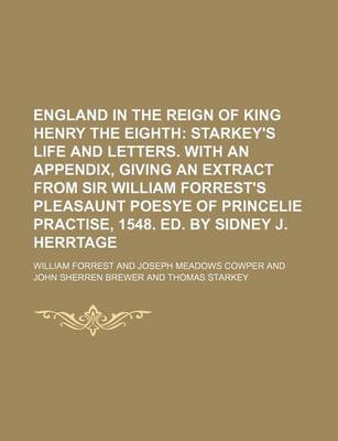 Book cover for England in the Reign of King Henry the Eighth