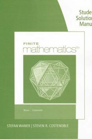 Cover of Student Solutions Manual for Waner/Costenoble's Finite Math