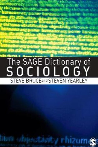 Cover of The SAGE Dictionary of Sociology