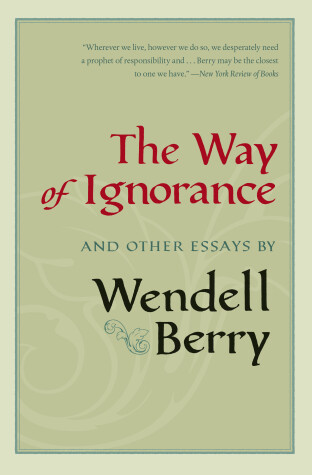 Book cover for The Way Of Ignorance