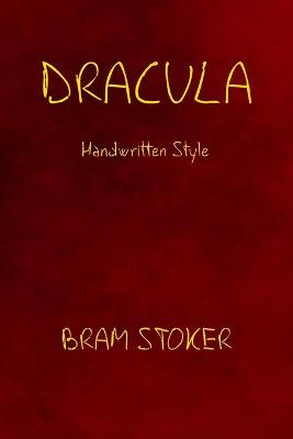 Book cover for Dracula - Handwritten Style