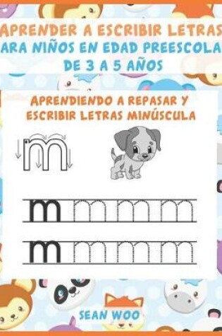 Cover of Aprender a escribir letras para ninos en edad preescolar de 3 a 5 anos