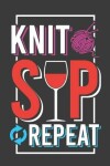 Book cover for Knit Sip Repeat