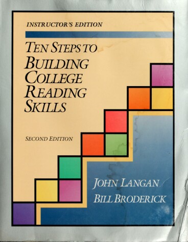 Book cover for Ten Steps to Building College Reading Skills, Form a