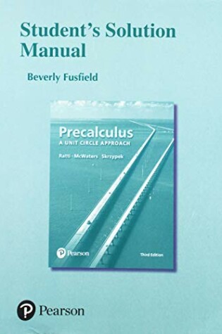 Cover of Student's Solutions Manual for Precalculus