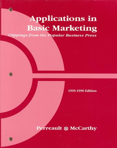 Book cover for Applications in Basic Marketing