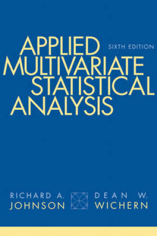 Cover of Applied Multivariate Statistical Analysis