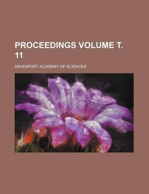 Book cover for Proceedings Volume . 11