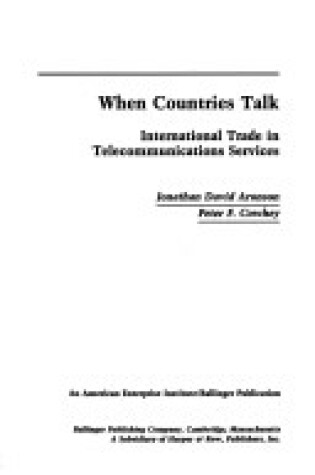 Cover of When Countries Talk