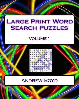 Book cover for Large Print Word Search Puzzles