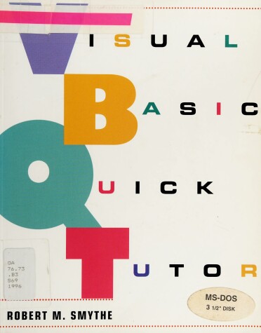 Cover of Visual Basic Quick Tutor