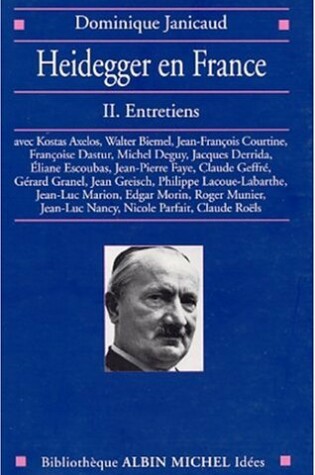 Cover of Heidegger En France - Tome 2