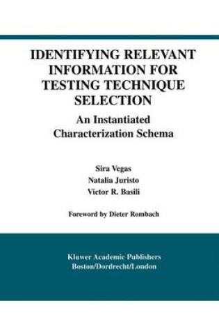 Cover of Identifying Relevant Information for Testing Technique Selection