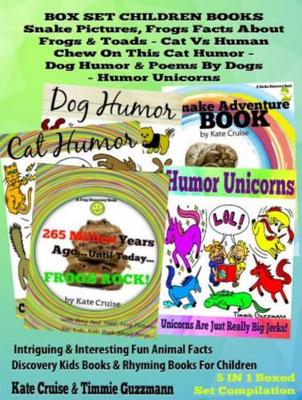 Book cover for Box Set Set Children's Books: Snake Picture Book - Frog Picture Book - Humor Unicorns - Funny Cat Book for Kids Dog Humor: 5 in 1 Box Set