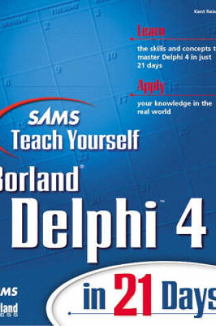 Cover of Sams Teach Yourself Delphi 4 in 21 Days