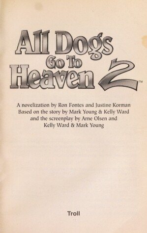 Book cover for All Dogs Go to Heaven 2