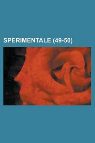 Cover of Sperimentale (49-50 )