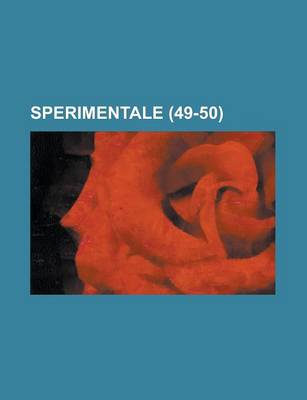 Book cover for Sperimentale (49-50 )