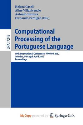 Cover of Computational Processing of the Portuguese Language