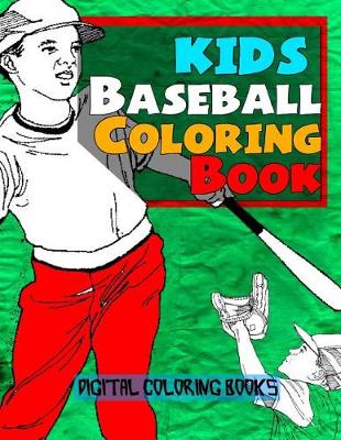 Book cover for Kids Baseball Coloring Book