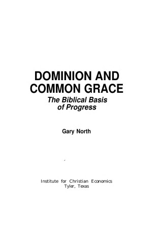 Cover of Dominion & Common Grace